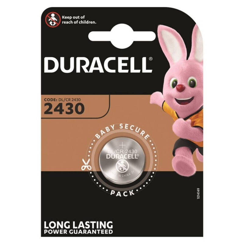 DURACELL – BATTERIA BOTTONE LITIO CR2430 3V 1 UNIT
