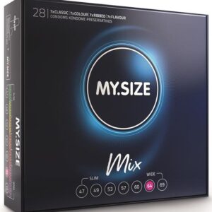 MY SIZE – MIX PRESERVATIVI 64 MM 28 UNIT