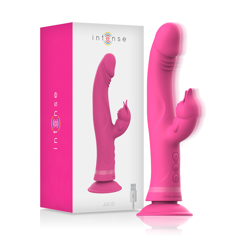 Vibratore Rabbit Intense Julio In Silicone Rosa