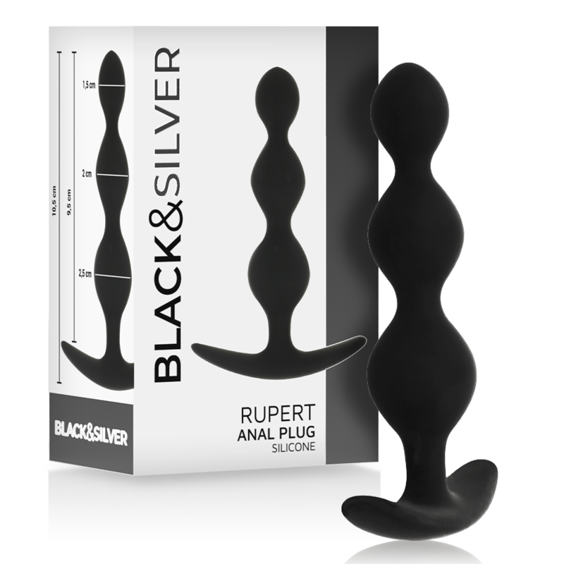 BLACKSILVER – CATENA PER SFERE ANALI RUPERT 10 CM