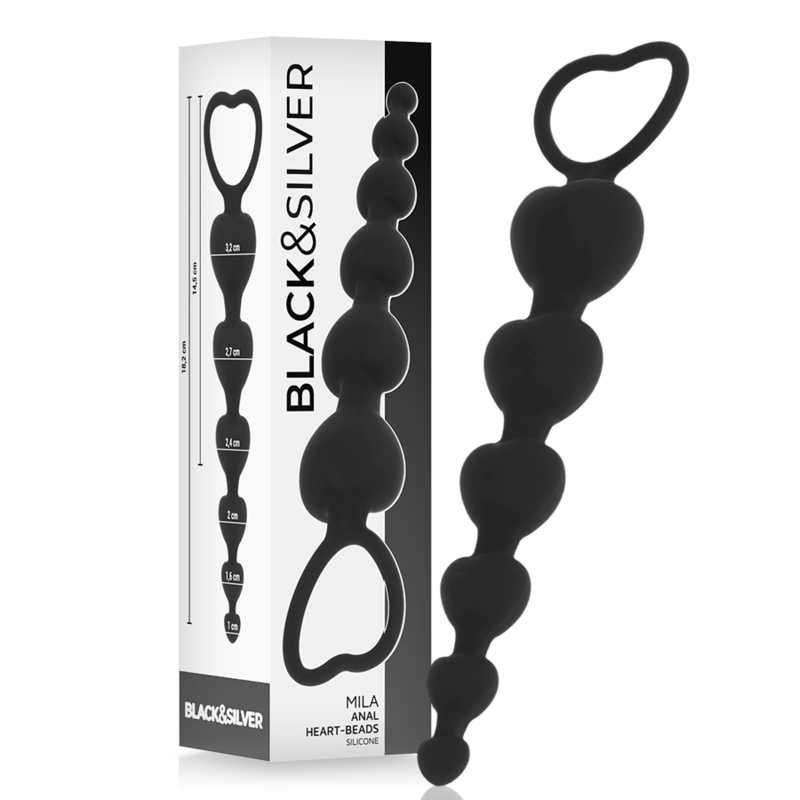 BLACKSILVER – MILA ANALE CATENA DI CUORI 18 CM