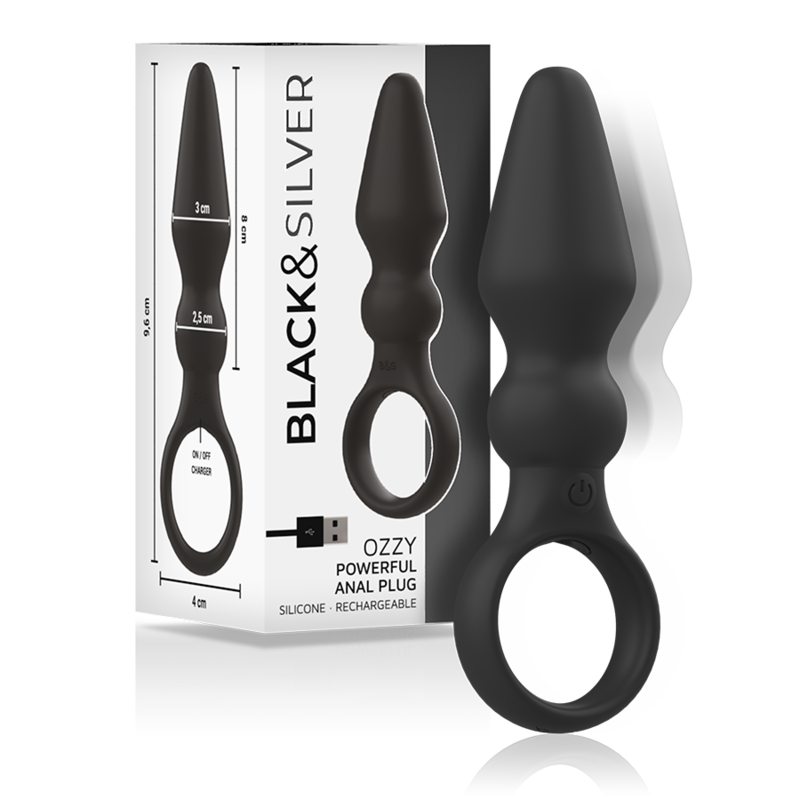 BLACKSILVER – POTENTE PLUG ANALE IN SILICONE OZZY 4