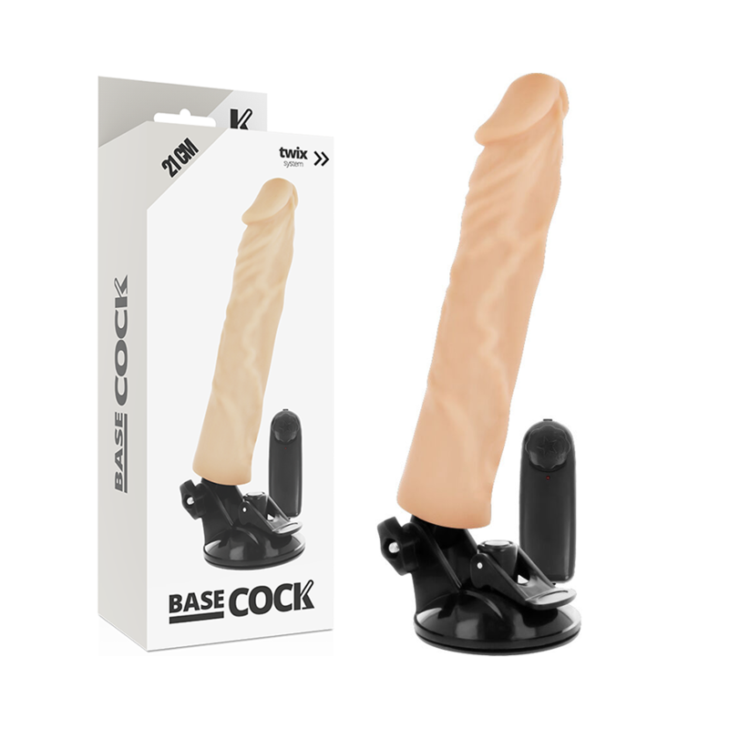 Vibratore Reale con Telcomando e Ventosa 21cm – BaseCock