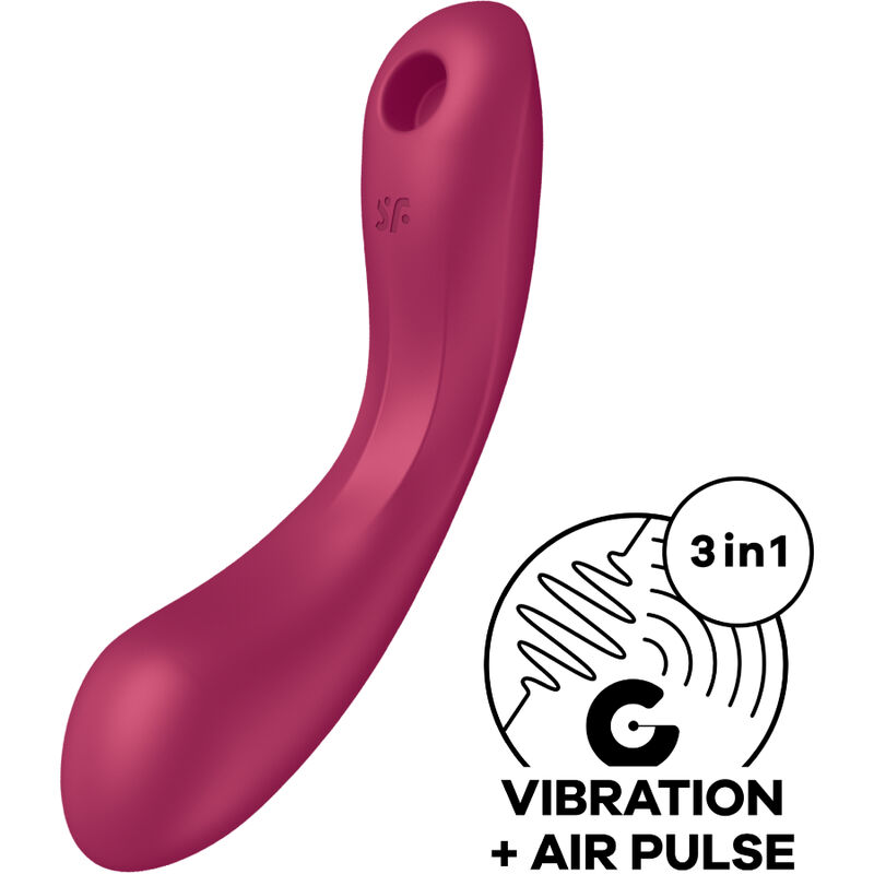 SATISFYER – CURVE TRINITY 1 AIR PULSE VIBRAZIONE ROSSO