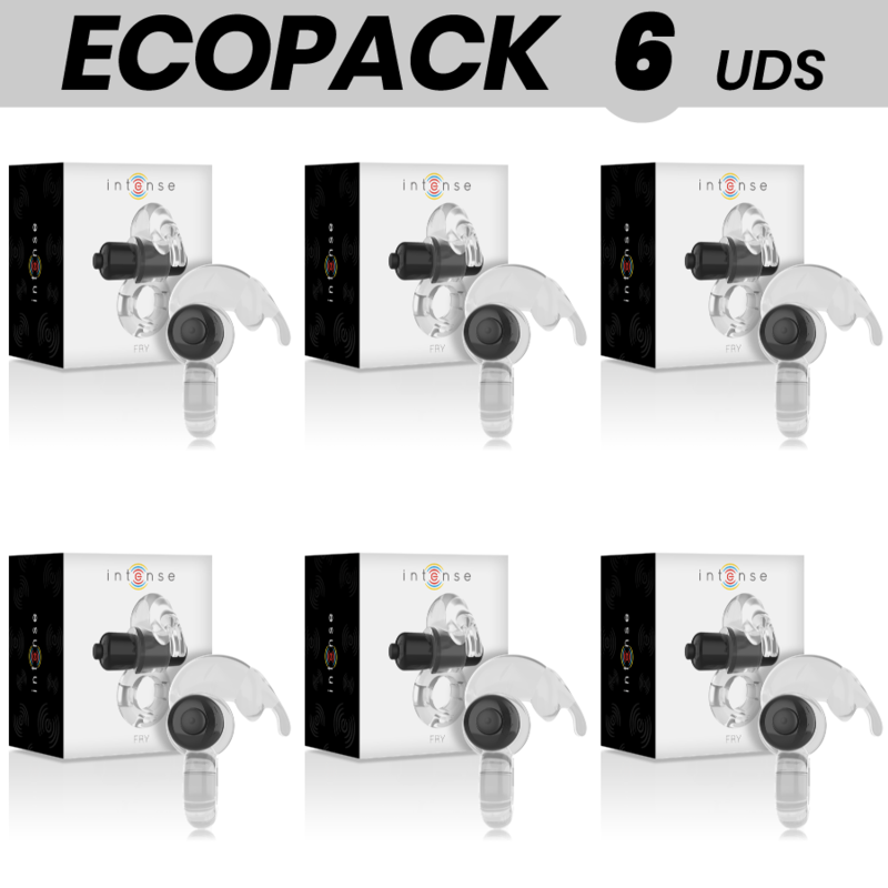 ECOPACK 6 UNIT – INTENSE ANELLO VIBRATORE TRASPARENTE FRITTURA