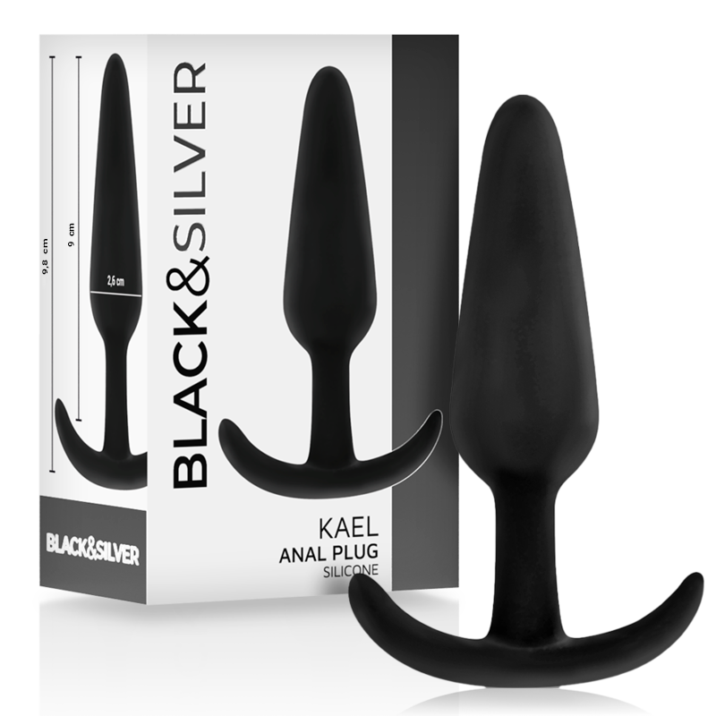 BLACKSILVER – PLUG ANALE IN SILICONE KAEL CON MANICO MEDIO 15