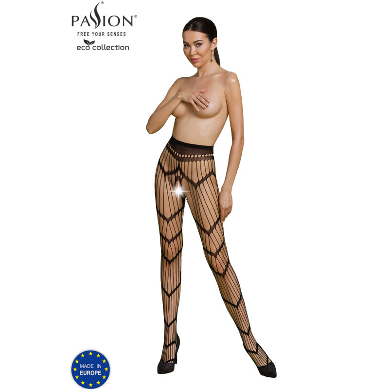 PASSION – COLLEZIONE ECO BODYSTOCKING ECO S006 NERO