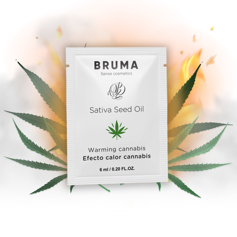 BRUMA – GEL DESLIZANTE CON ACEITE DE SEMILLA EFECTO CALOR SABOR CANNABIS 6 ML