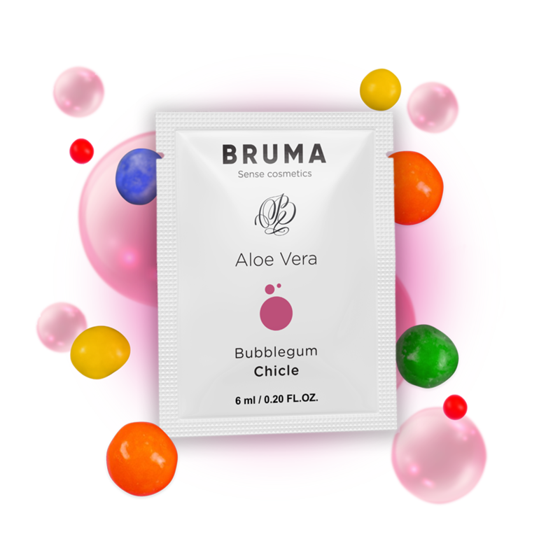 BRUMA – GEL DESLIZANTE CON ALOE VERA SABOR A CHICLE 6 ML