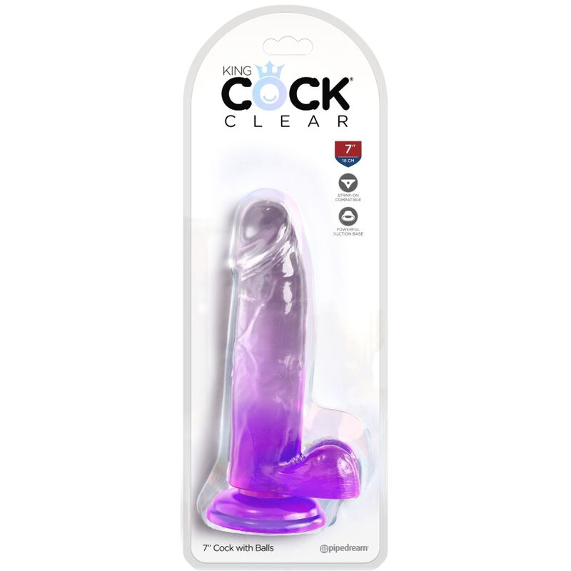 Pene Realistico King Cock Clear 15.2 Cm Viola 9 Pene Realistico King Cock Clear 15.2 Cm Viola 9
