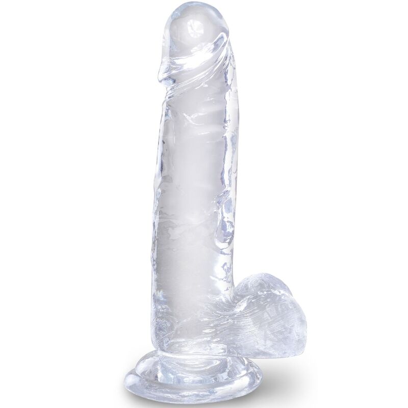 KING COCK – CLEAR PENE REALISTICO CON SFERE 15.2 CM TRASPARENTE