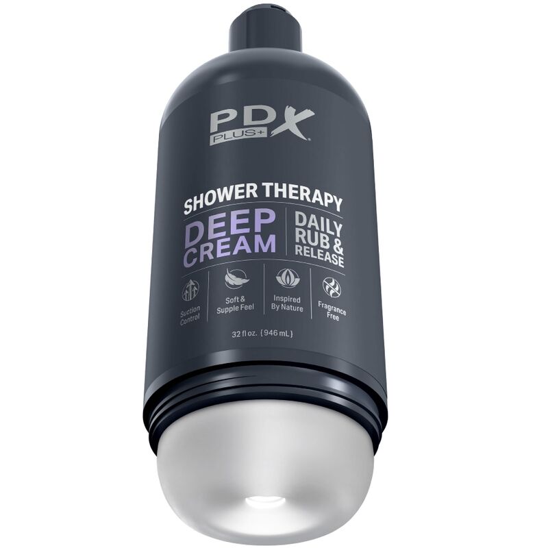 PDX PLUS – MASTURBATORE STROKER DESIGN DISCRETO IN BOTTIGLIA DI SHAMPOO CON CREMA PROFONDA