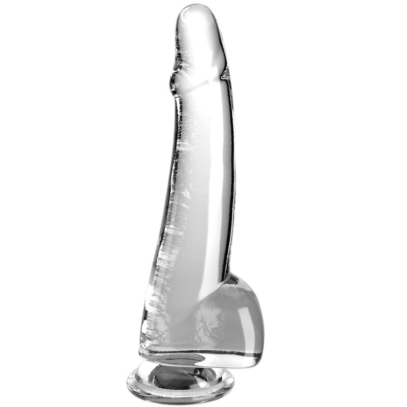 KING COCK CLEAR – DILDO CON TESTICOLI 19 CM TRASPARENTE