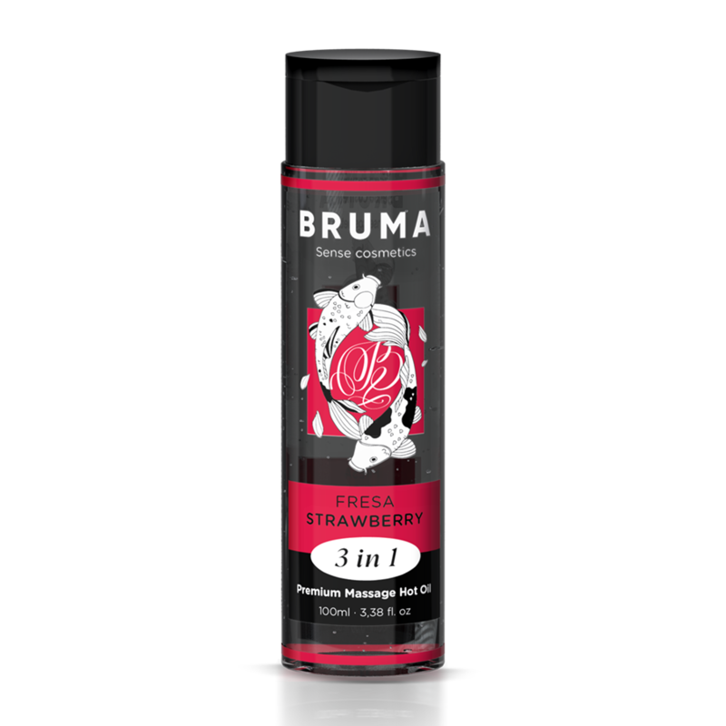 BRUMA – OLIO DA MASSAGGIO PREMIUM EFFETTO CALORE SAPORE FRAGOLA 3 IN 1 – 100 ML