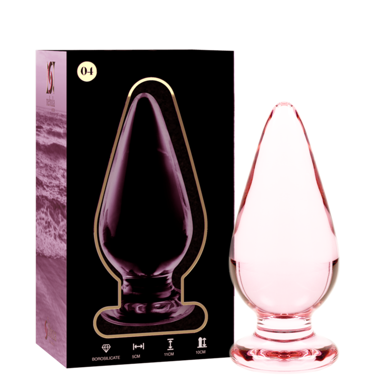 NEBULA SERIES BY IBIZA – MODELLO 4 PLUG ANALE VETRO BOROSILICATO 11 X 5 CM TRASPARENTE 3