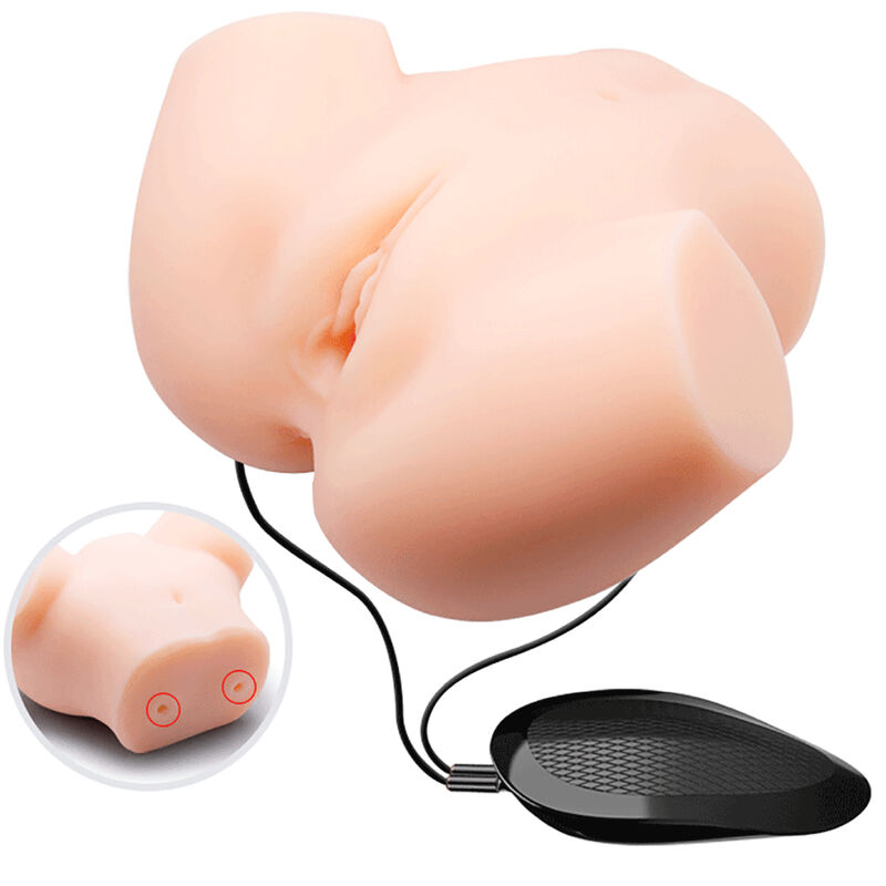 Masturbatore Realistico Vagina e Ano a doppia Vibrazione – Crazy Bull