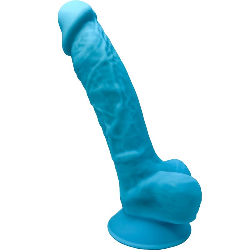 SILEXD – MODELLO 1 PENE REALISTICO PREMIUM SILEXPAN SILICONE BLU 17.5 CM