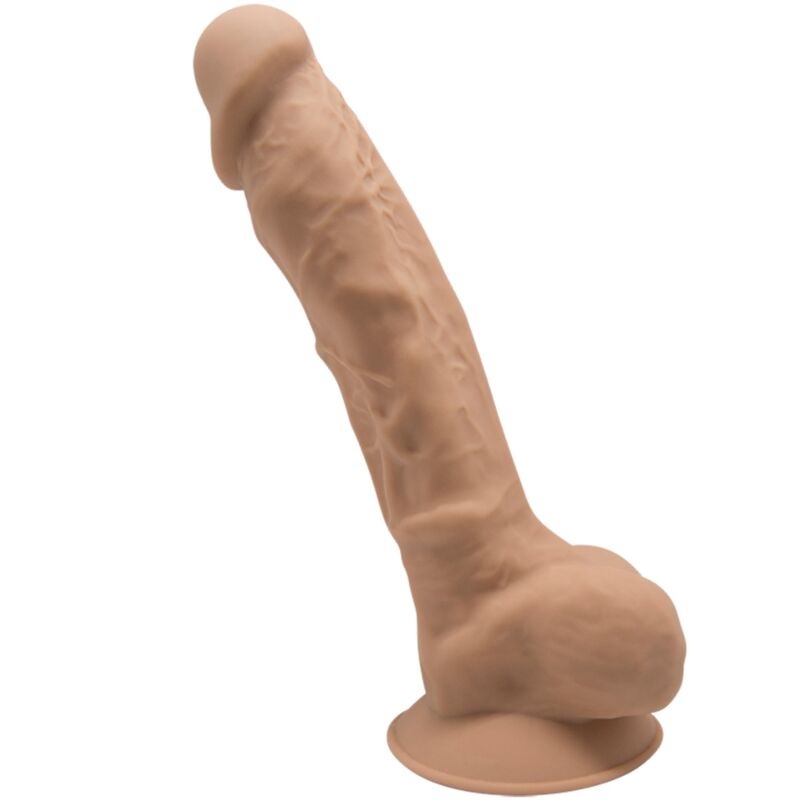 SILEXD – MODELLO 1 PENE REALISTICO PREMIUM SILEXPAN SILICONE CARAMEL 17.5 CM