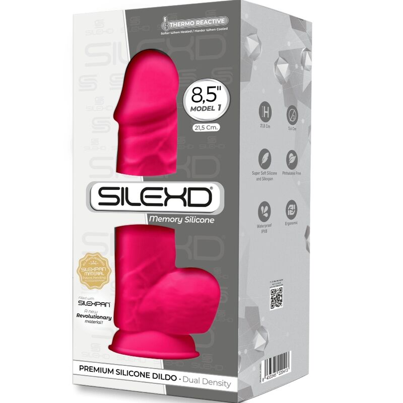 Pene Realistico Silexd Mod. 1 Premium Silexpan Fucsia 21,5 Cm 4 Pene Realistico Silexd Mod. 1 Premium Silexpan Fucsia 21,5 Cm 4