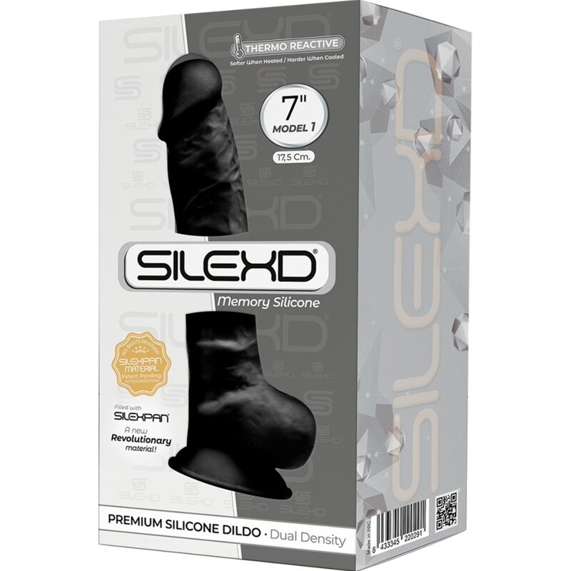 SILEXD – MODELLO 1 PENE REALISTICO PREMIUM SILEXPAN SILICONE NERO 17,5 CM 8 SILEXD – MODELLO 1 PENE REALISTICO PREMIUM SILEXPAN SILICONE NERO 17,5 CM 8