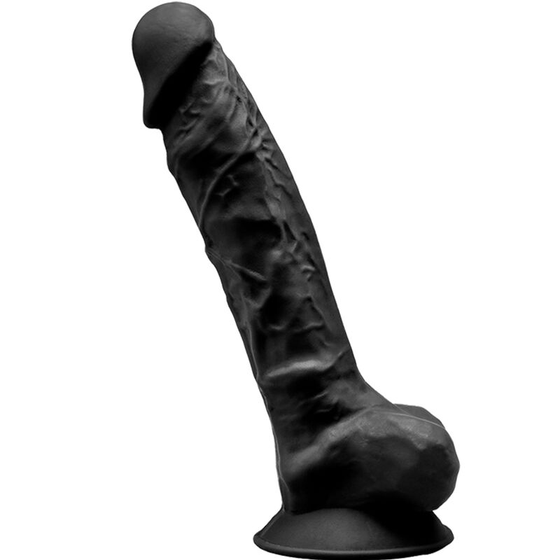 SILEXD – MODELLO 1 PENE REALISTICO PREMIUM SILEXPAN SILICONE NERO 20 CM