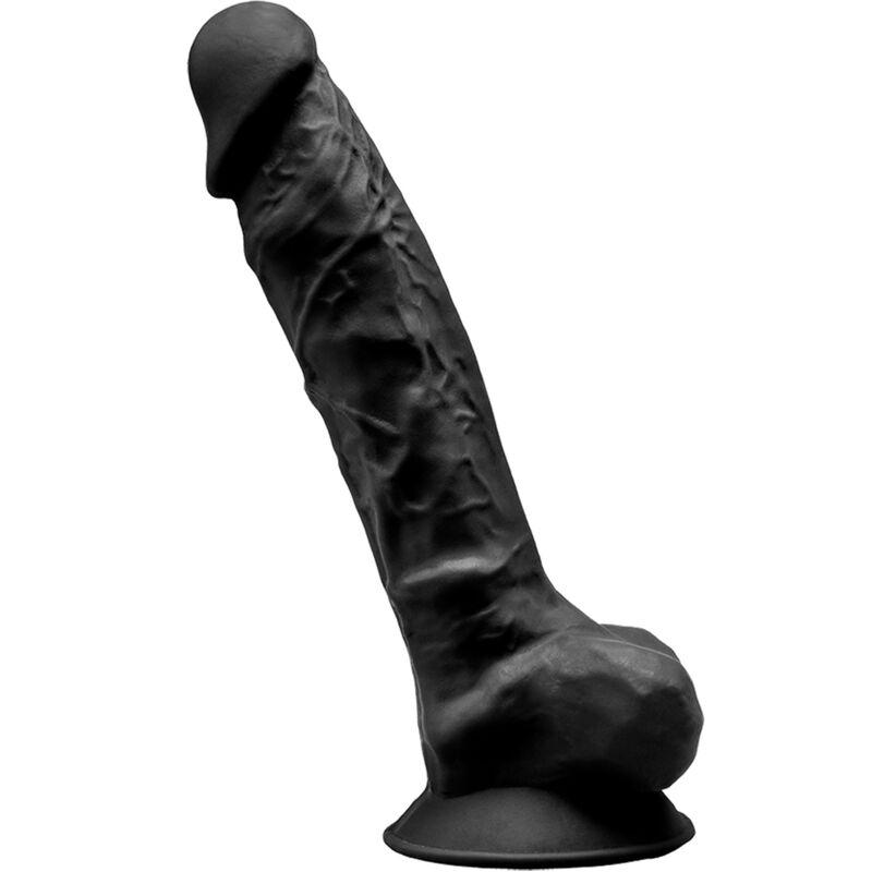SILEXD – MODELLO 1 PENE REALISTICO PREMIUM SILEXPAN SILICONE NERO 23 CM