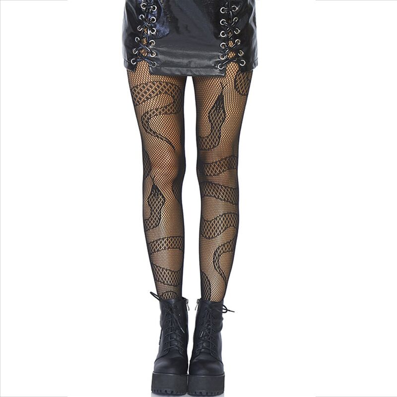LEG AVENUE – CALZE A RETE SERPENTI NERE