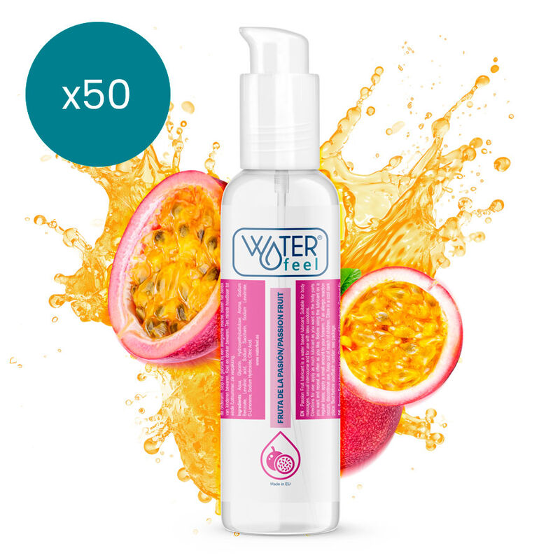 WATERFEEL – LUBRIFICANTE A BASE ACQUA AL FRUTTO DELLA PASSIONE 175 ML CONFEZIONE 50 UNITÀ