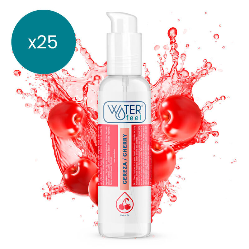 WATERFEEL – LUBRIFICANTE ALLA CILIEGIA 175 ML CONFEZIONE 25 UNITÀ
