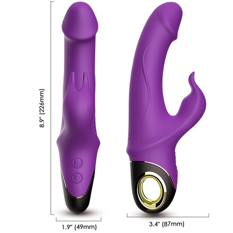 ARMONY – VIBRATORE DILDO METEROR RABBIT ROTATOR VIOLA