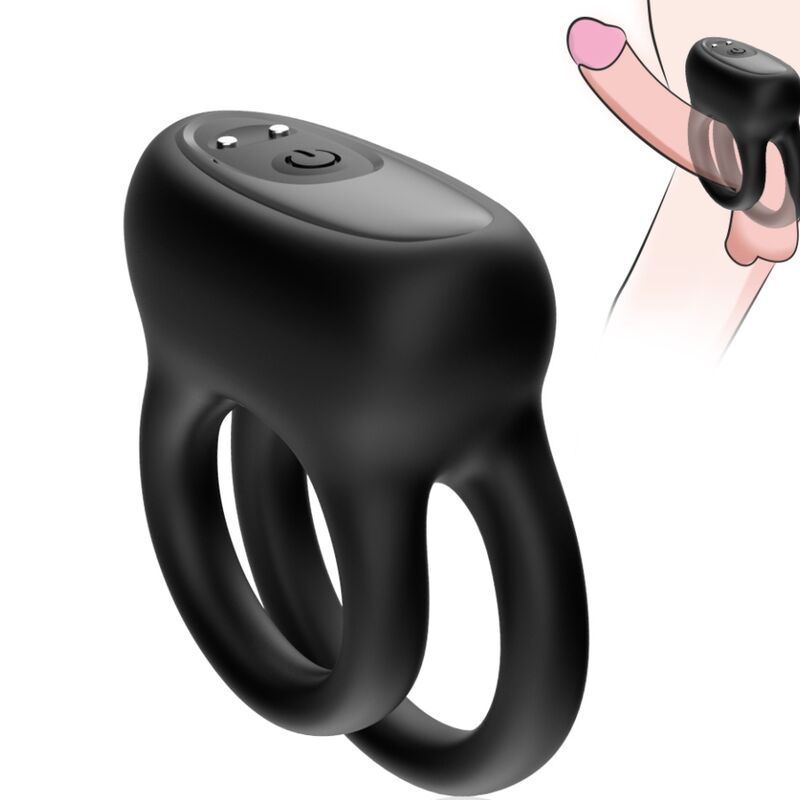 ARMONY – VIBRATORE DOPPIO ANELLO NERO