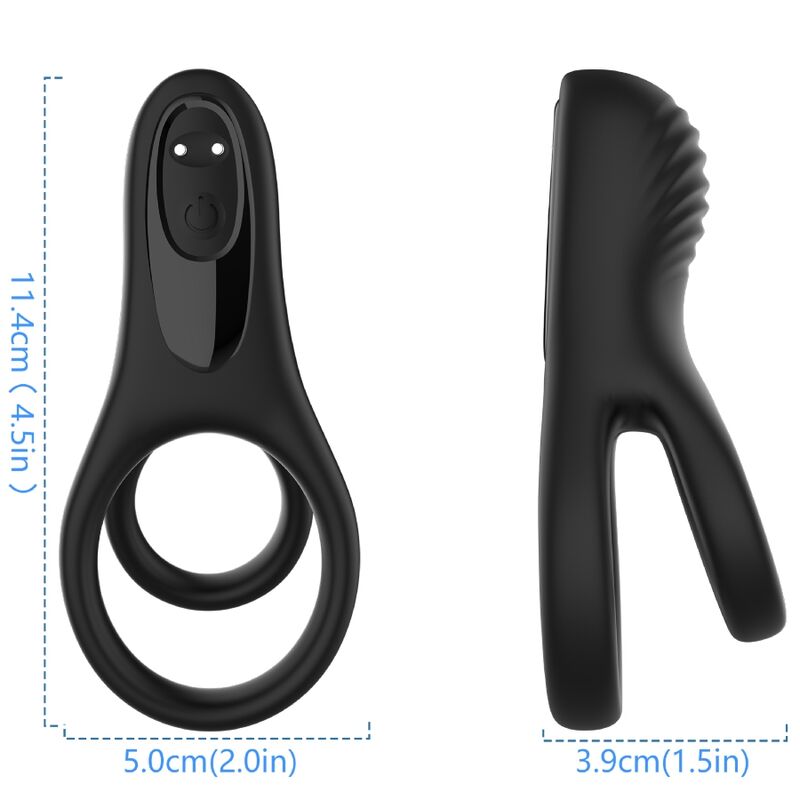 ARMONY – DOBLE ANILLO VIBRADOR NEGRO 2