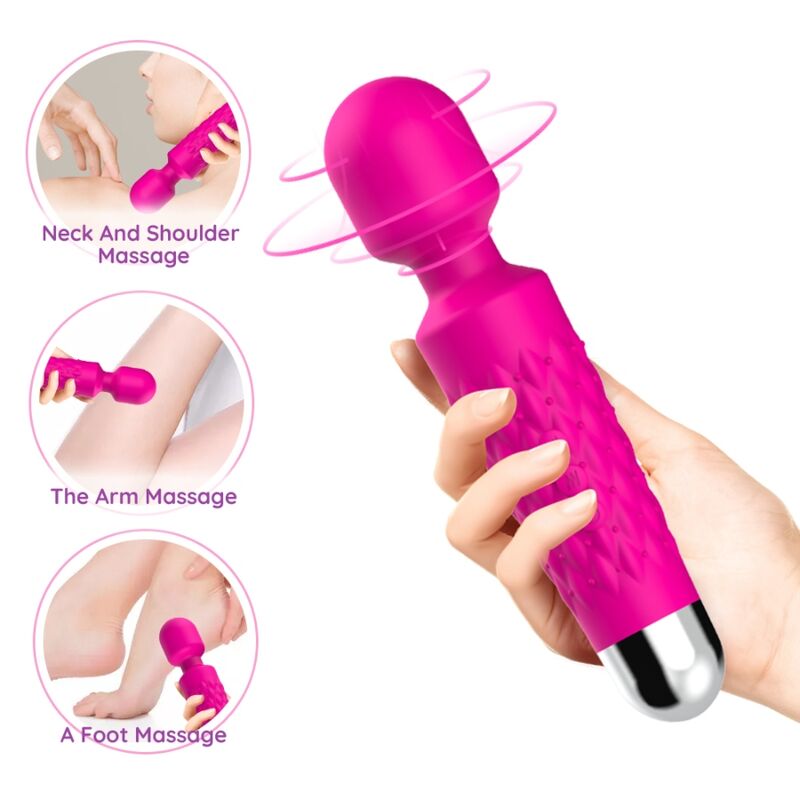 ARMONY – MASSAGGIATORE E VIBRATORE POSTINO TESTA SUPER FLESSIBILE FUCSIA