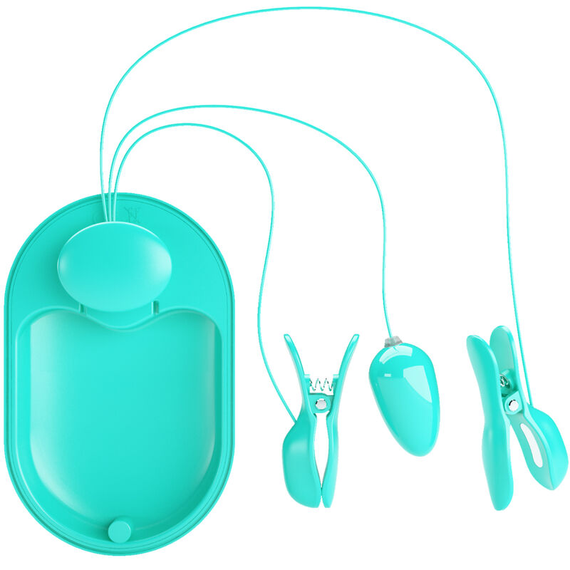 PRETTY LOVE – SCATOLA A SORPRESA PINZETTE PER ELETTROSTIMOLAZIONE BLU