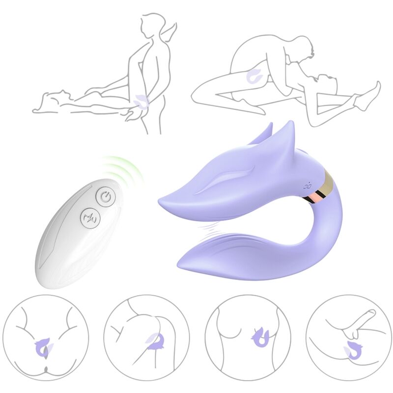 ARMONY – VIBRATORE FOX PER COPPIA TELECOMANDO VIOLA
