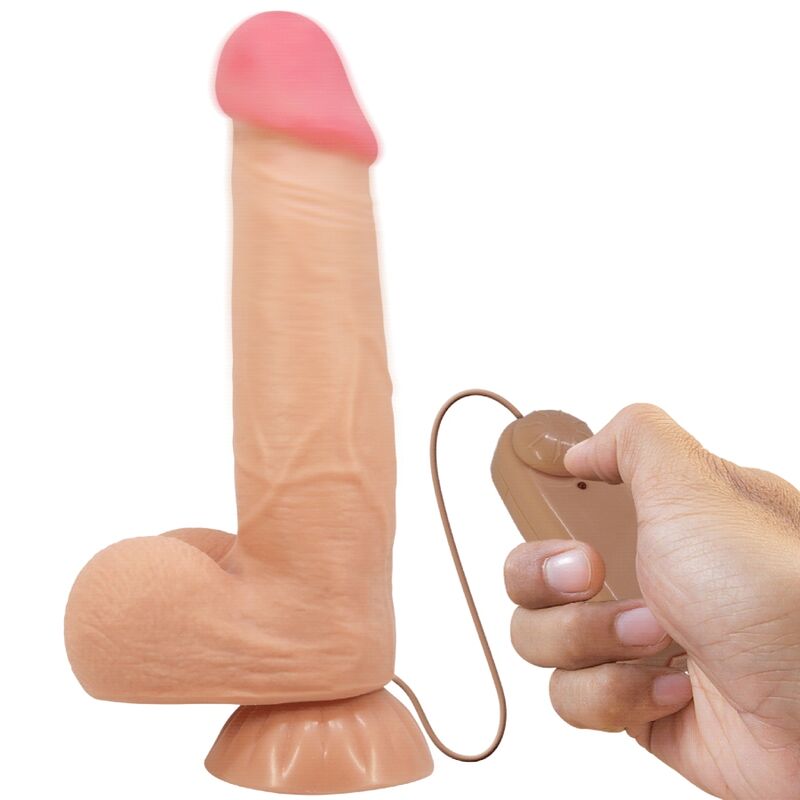 PRETTY LOVE – DILDO REALISTICO SLIDING SKIN SERIES CON VENTOSA SCORREVOLE DELLA PELLE FLESH 21,8 CM