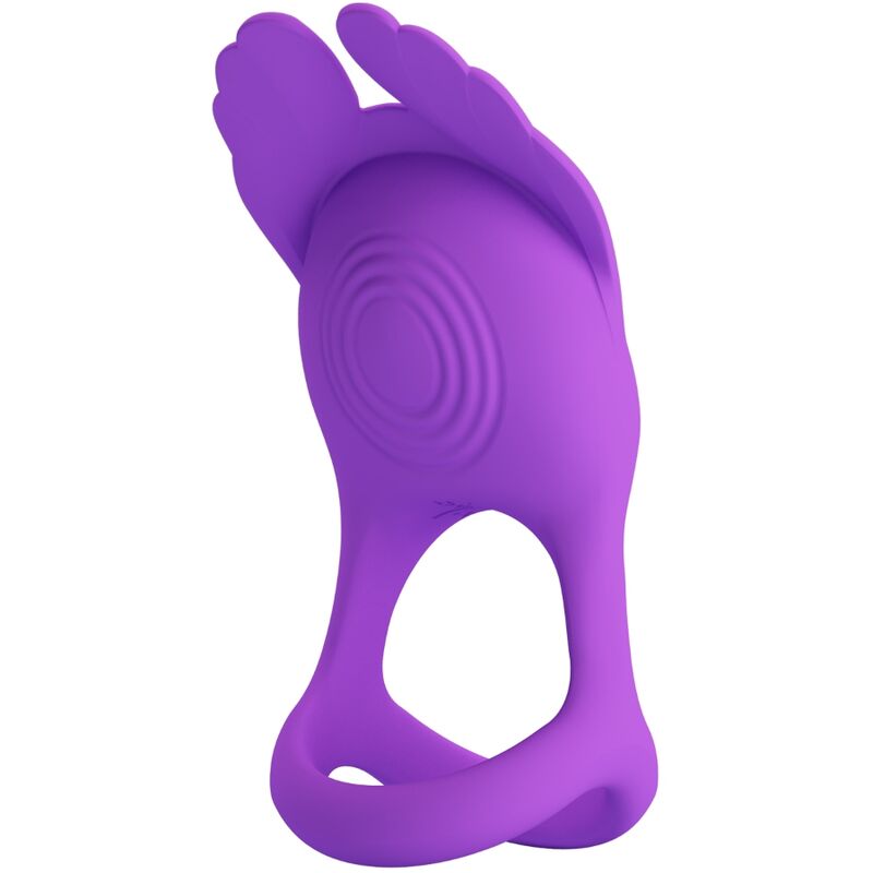 PRETTY LOVE – ANELLO PER PENE VIBRANTE 7 VIBRAZIONI IN SILICONE VIOLA