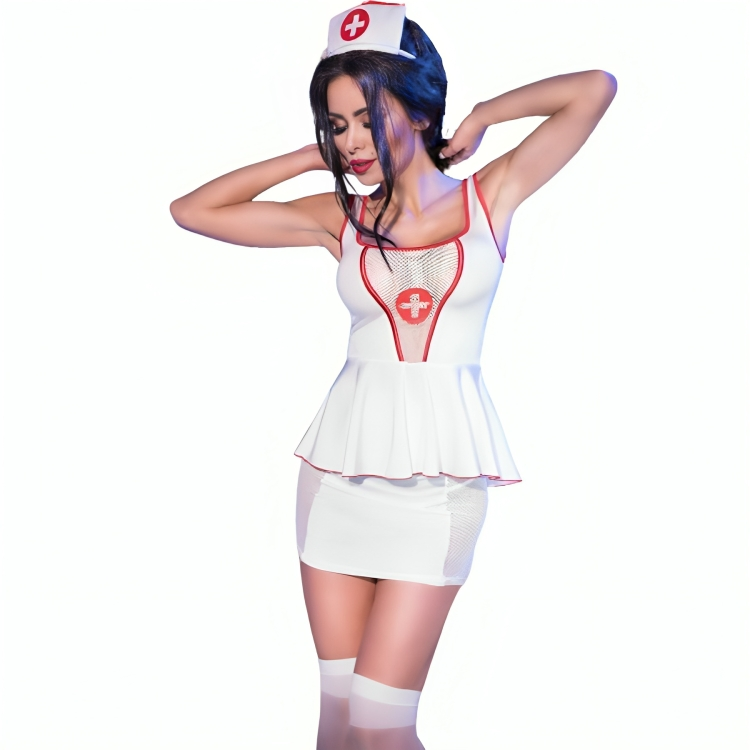 CHILIROSE – CR 4160 DISFRAZ ENFERMERA TOP  FALDA S/M 3