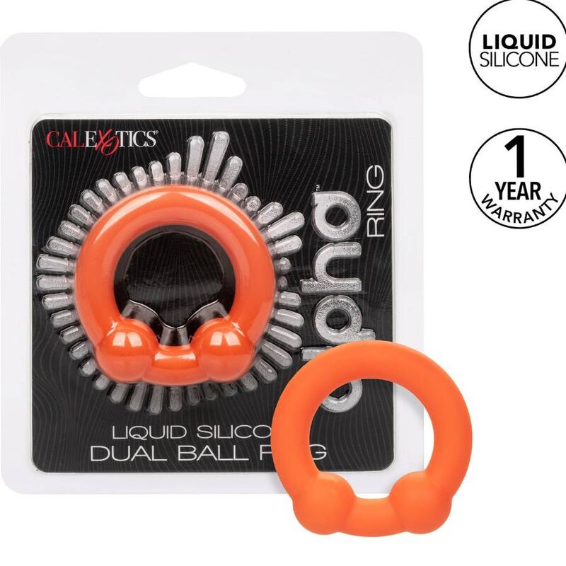 CALIFORNIA EXOTICS – ALPHA ANELLO DUAL BALL ARANCIONE