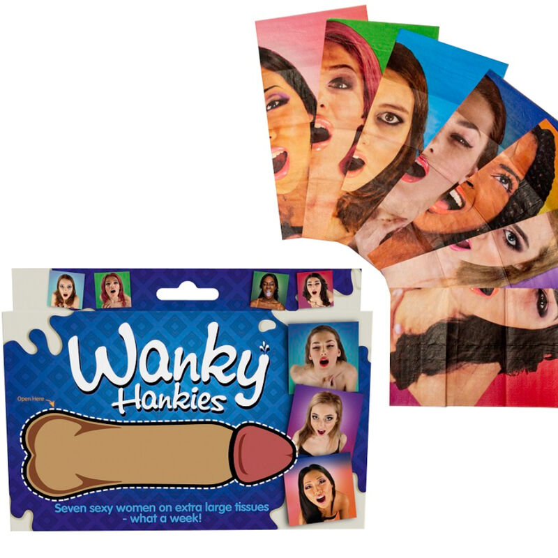 SPENCER  FLEETWOOD – WANKY HANKIES 7 FAZZOLETTI DA DONNA EXTRA LARGE 5