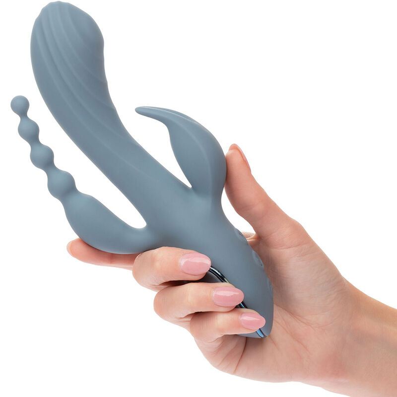 CALEXOTICS – VIBRATORE TRIPLE ECSTASY GRIGIO