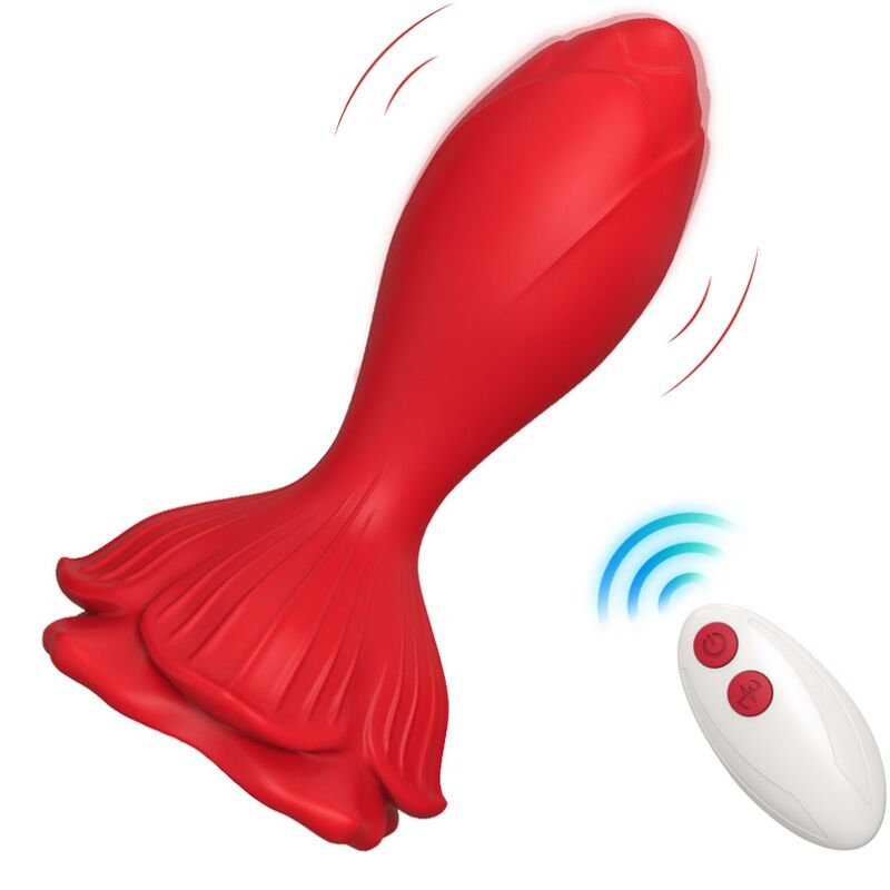 ARMONY – VIBRATORE ROSA E TELECOMANDO PICCOLO PLUG ANALE ROSSO