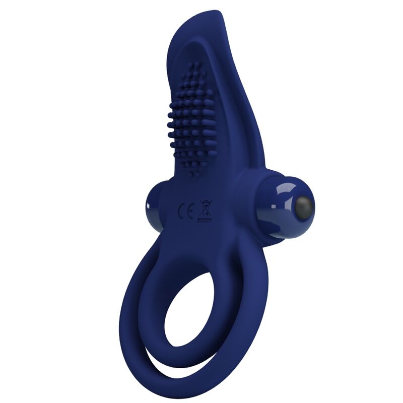 PRETTY LOVE – BRONSON ANELLO DOPPIO CON VIBRAZIONE BLU