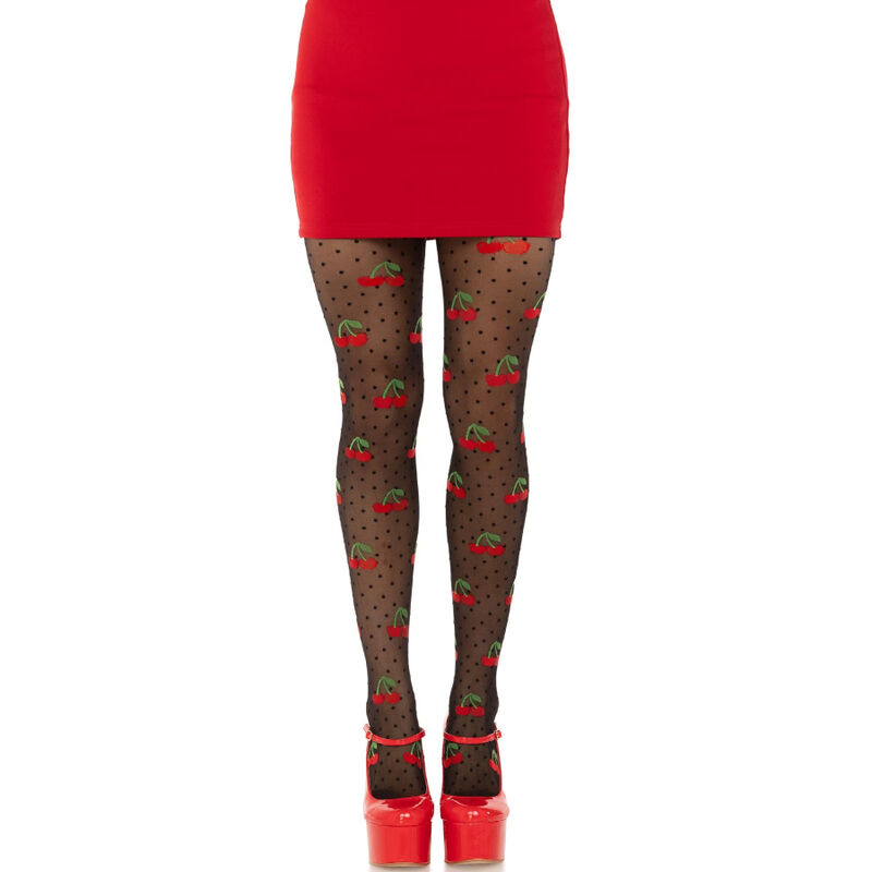 LEG AVENUE – CALZE BLACK CHERRY MOLES