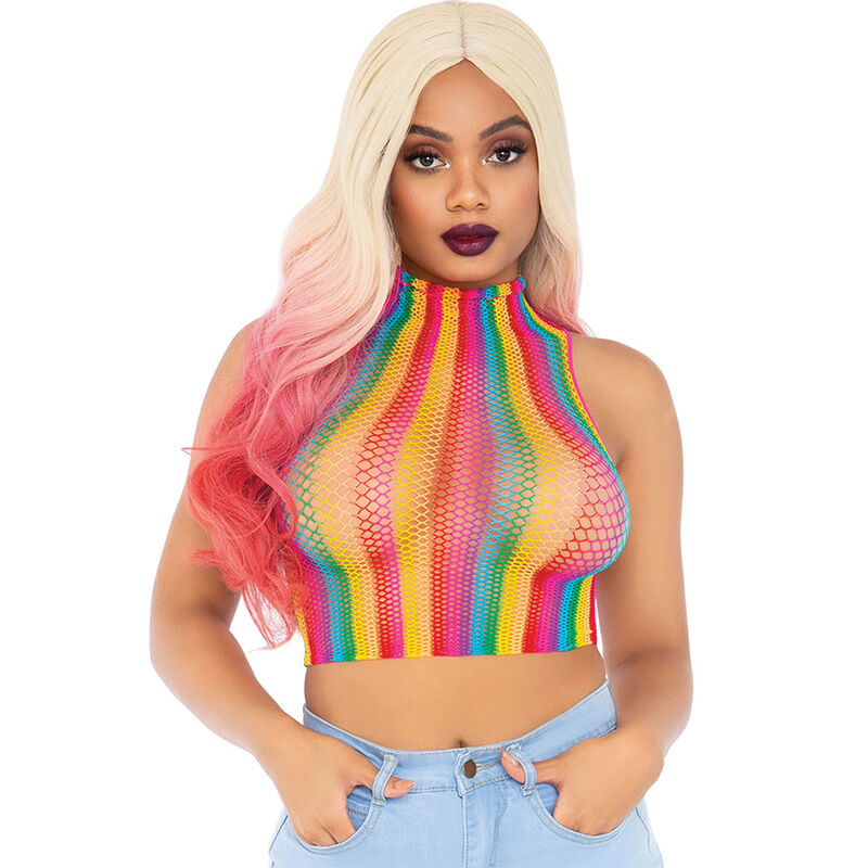 LEG AVENUE – TOP RETE MULTICOLORE