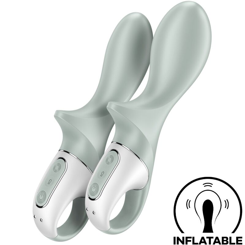 SATISFYER – AIR PUMP BOOTY 3 VIBRATORE ANALE GONFIABILE GRIGIO VERDE