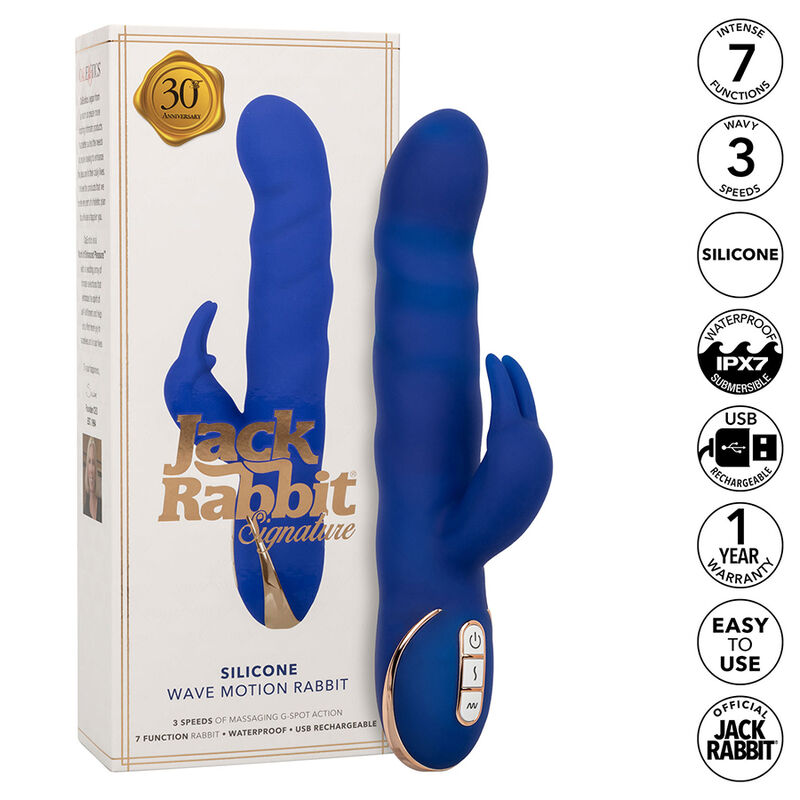 CALEXOTICS – JACK RABBIT VIBRATORE WAVE MOTION BLU