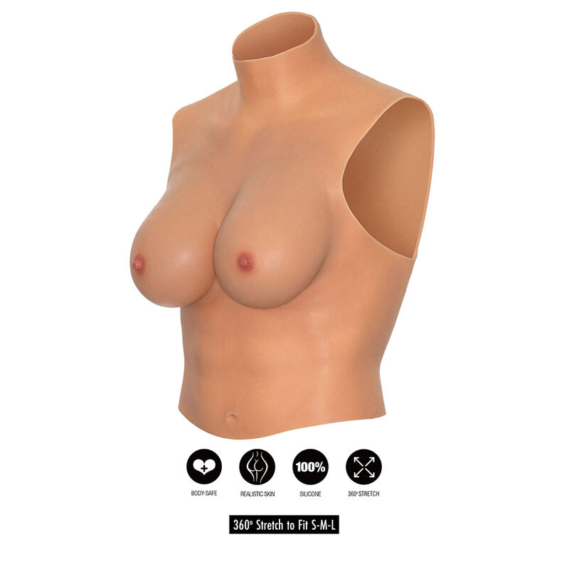 HIDDEN DESIRE – ALTER EGO CAMICIA INDOSSABILE PER IL SENO E-CUP FLESH 3
