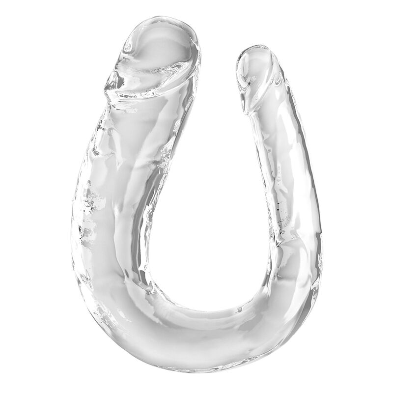 KING COCK – DOUBLE TROUBLE DOPPIO TROUBLE 44 CM TRASPARENTE