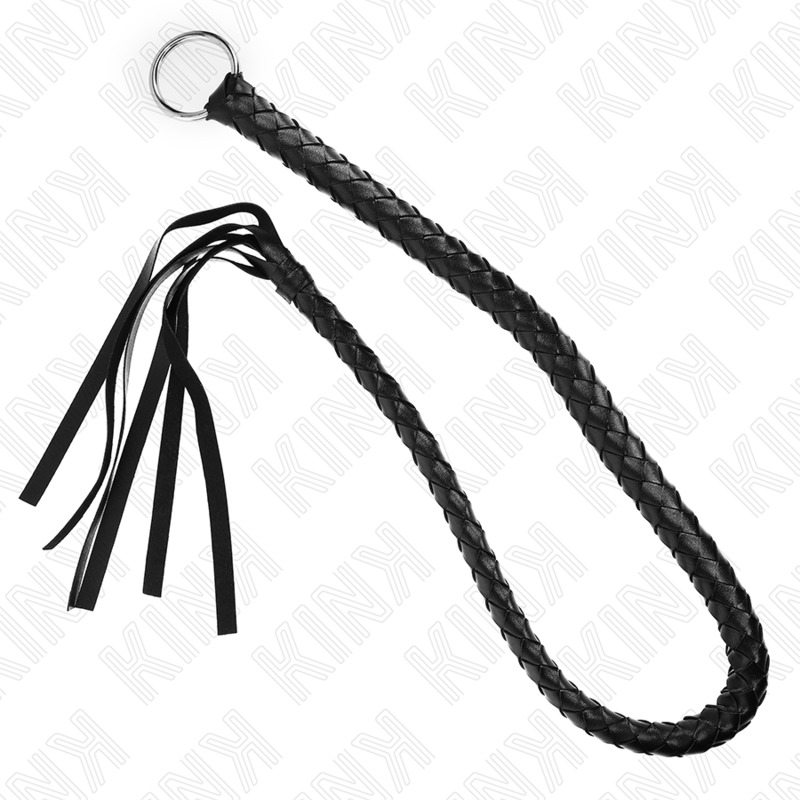 KINK – FRUSTA SERPENTE CON ANELLO MANO NERA 65 CM